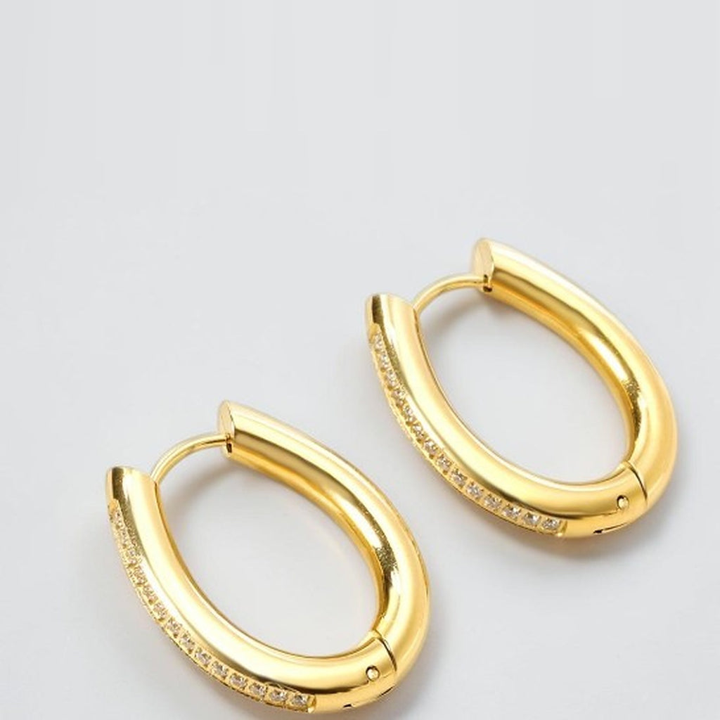 Saga gold oval hoops