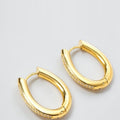 Saga gold oval hoops