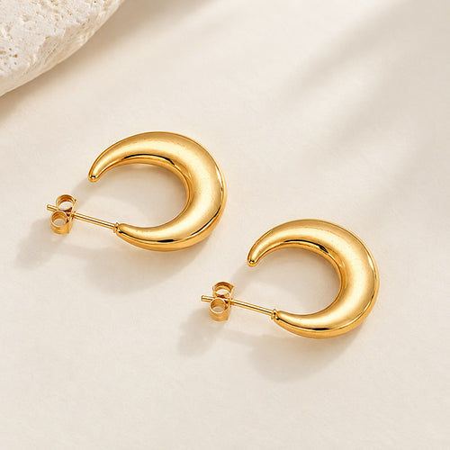 Sol small gold hoops